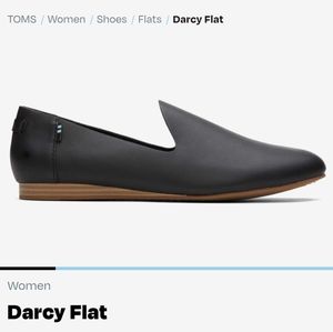 Toms Darcy Flats - size 8